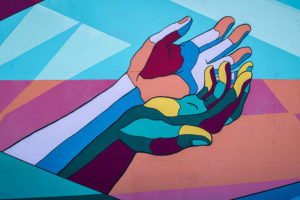 Holding hands motif